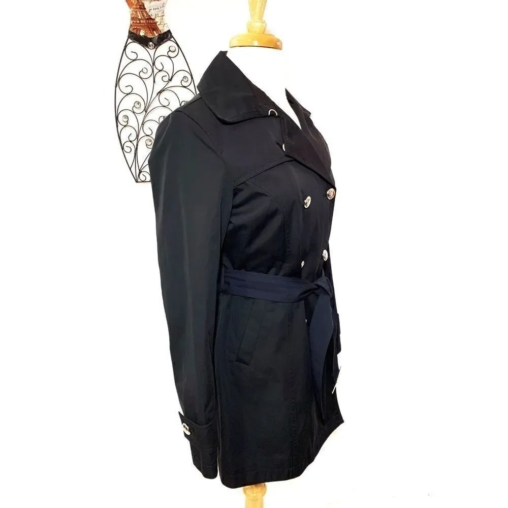 2X 🏆HP. Michael Michael Kors Trench Coat - Picture 5 of 14